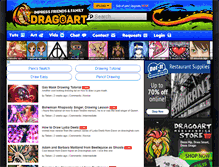 Tablet Screenshot of dragoart.com